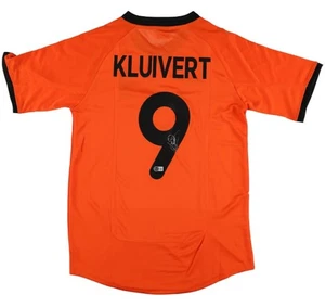 Patrick Kluivert Signed Netherlands Nike Soccer Jersey BAS - Picture 1 of 3