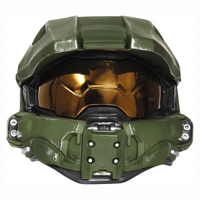 Master Chief Adult Lightup Costume Mask - Photo 1/4