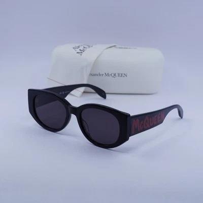 Gafas de sol Alexander McQueen AM0330S 002 negras/grises 54-19-145 nuevas auténticas Foto 1 de 4