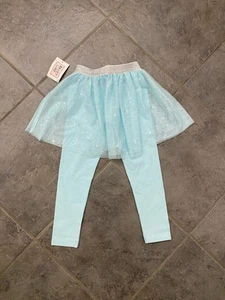 Bailey Lane Pant With Tutu Girls XS 4-5 NWT! Light Blue/silver Accents - Picture 1 of 12