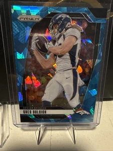 2024 Panini Prizm - Greg Dulcich #85 Prizm Blue Cracked Ice /99 - Picture 1 of 5