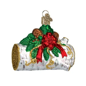 Alte Welt Weihnachten Yule Log ohne Karton - Bild 1 von 1