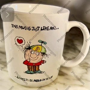 Taza de café This Mug Is Like Me Vagabond Creations papel de colección años 70 - Imagen 1 de 2