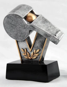 SALE REFEREE WHISTLE ACHIEVEMENT AWARD TROPHY FREE ENGRAVING CUSTOM ENGRAVED - Picture 1 of 1