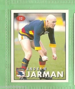 1996 AFL SELECT STICKER #12 ANDREW JARMAN, ADELAIDE CROWS - Bild 1 von 1