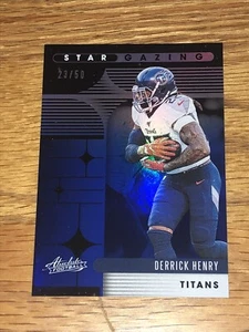 2020 Absolute Memorabilia Derrick Henry Star Gazing Blue 23/50 Tennessee Titans - Picture 1 of 1