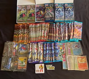 Pokemon Booster Pack Bundle - 4 Packs, Holo Cards, Ultra Rares + MORE - Picture 1 of 5