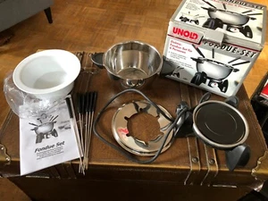 Fondue Set Elektro für 6 Personen Fleisch,Gemüse,Käse oder Schokolade Siehe Foto - Bild 1 von 9