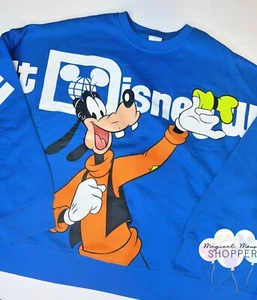Disney Parks Retro 2024 Goofy Front To Back Crewneck Sweater Pullover Size L - Picture 1 of 3