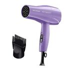  1875 Ceramic Hair Dryer, Powerful Fast Drying, Multi-Setting with Comb Purple