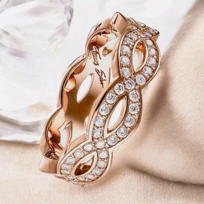 Anello donna Thomas Sabo in argento Rosa con zirconi Eternal Links (54) TR1973 - Immagine 1 di 2