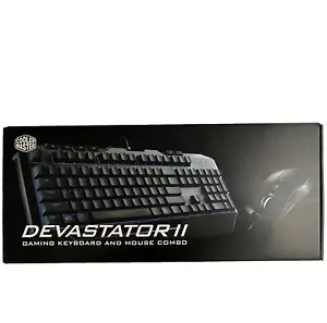 Cooler Master Devastator II Gaming Keyboard & Mouse Combo Bundle Blue Backlight - Picture 1 of 11