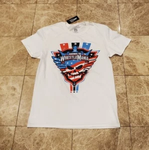 NEW MENS SIZE M MEDIUM WWE CODY RHODES TO WRESTLEMANIA WHITE T-SHIRT - Picture 1 of 5