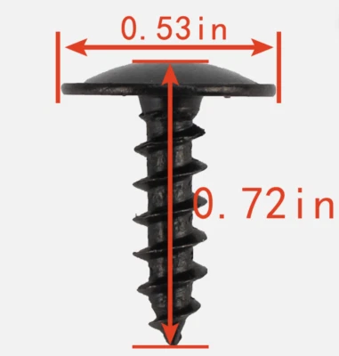 30pcs Fit for Porsche VW Audi Fender Liner Self Tapping T25 Torx Screw N90974701 - Image 1 of 4