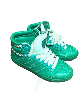 ADIDAS X PIXAR TOY STORY Rex Dinosaur KIDS Sz 3.5 - HI TOP SHOES GREEN SNEAKER - Picture 1 of 6