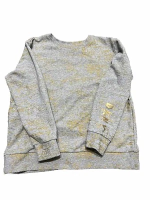 Ladies DKNY Sweatshirt, Gray With Gold, Sz S - Imagem 1 de 3