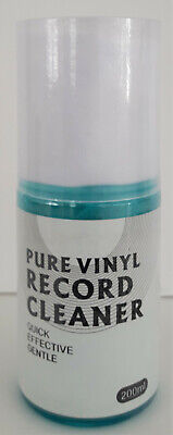 Vinyl Record LP Cleaning Solution 200ml & 2 Free Microfiber Cleaning Cloths • 14.61€