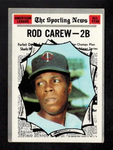 1970 Topps Baseball Card #453 Rod Carew All-Star HOF Minnesota Twins GD-VG *b - Foto 1 di 2