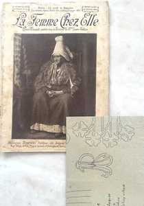 La Femme Chez Elle n° 82 du 15 Octobre 1905 revue couture + sa planche broderie - Picture 1 of 5
