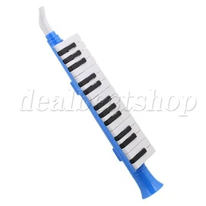 27 Key Melodica Instrument with Mouthpiece Air Piano Keyboard Blue - Picture 1 of 3
