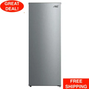Large Capacity Freezer Upright Standing Food Storage Stainless Steel 7 Cu Ft - Picture 1 of 13
