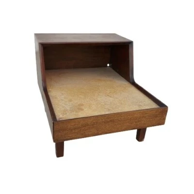 Milo Baughman Drexel Perspective Two Tier Cork Top End Table Mid Century Modern  - Image 1 of 4