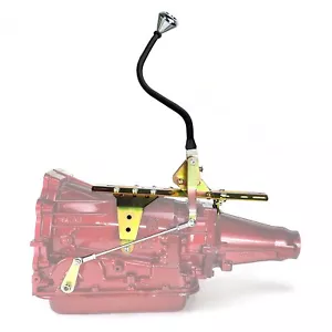 Deluxe Push Button Transmission Shifter Kit w/ 16 Black Bench Arm for Ford C6 - Picture 1 of 15