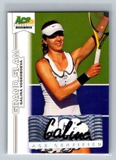 2013 Ace Authentic Grand Slam Galina Voskoboeva AUTO #BA-GV1 Tennis Card Signed