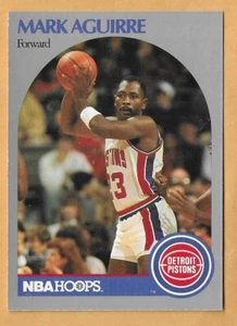 MARK AGUIRRE DETROIT PISTONS #101 NBA HOOPS 1990-91 - Picture 1 of 2