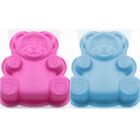 Teddy Bear Cake Mould Silicone Non Stick Baking Mini Sweet Candy Ice Mold New