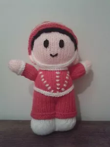 Cuddly Toy Hand Knitted Doll (8") - #25 (15% donated to Cancer Research) - Picture 1 of 1
