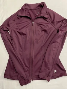 FILA SPORT Jacket Womens Small Purple Activewear Running Thumbholes Full Zip - Picture 1 of 5