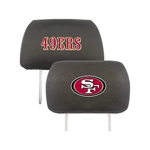 Neue lizenzierte NFL San Francisco 49ers Kopfstützenbezüge Paar Universal - Bild 1 von 1