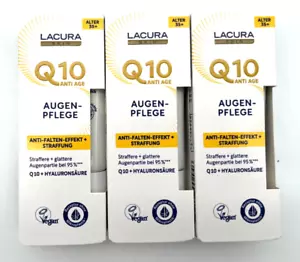 Lacura 3er Set Q10 Anti Age Augenpflege HYALURONSÄURE je 15ml Neu - Bild 1 von 1