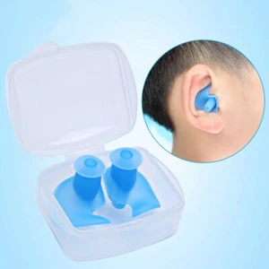 2 Pair Waterproof Swimming Earplugs Silicone Swim Ear Plug for Children Adults - Picture 1 of 17