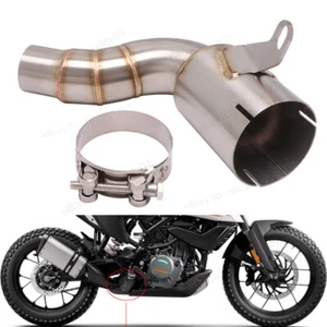 Delete Catalyst Mid Exhaust Link Pipe Modified for Adventure 390 250 2020-2023 - Picture 1 of 7