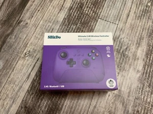 8Bitdo Ultimate 2.4G Wireless Controller Purple Hall Effect Joystick (NEW) - Picture 1 of 4