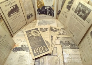 The Literary Digest Antique Car Ads Lot of 28, 1924 - 1925, Various Makers