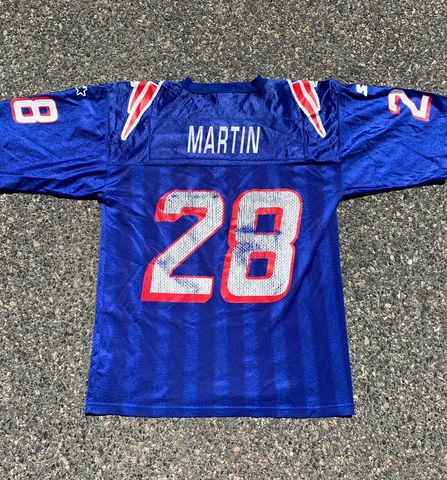 Vintage Starter New England Patriots Curtis Martin 90s Football Jersey Size L Cover