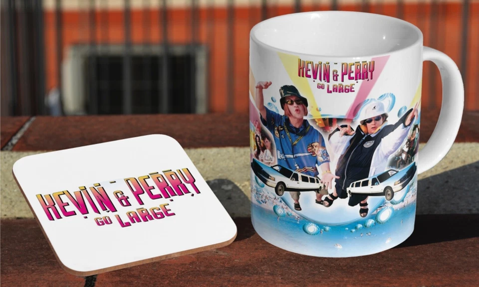 Kevin & Perry Go Large - Ceramic Coffee / Tea Mug + Matching Coaster