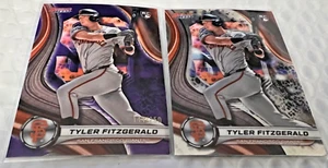 2024 BOWMANS BEST  TYLER FITZGERALD ROOKIE  144/250 PURPLE GIANTS RC & BASE RC - Picture 1 of 1