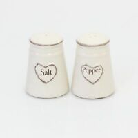11Cm H Salt Shaker And Pepper Mill Set Cream Hi Gloss