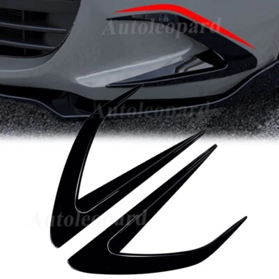 For Mazda MX-5 Miata ND 2016-2024 Car Side Wing Knife Spoiler Glossy Black ABS — 第 1/4 张图片