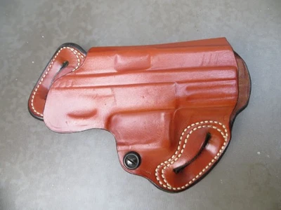 Coldre de couro marrom De Santis 067 88 SOB pequeno de costas destro XD 9/40 - Imagem 1 de 4