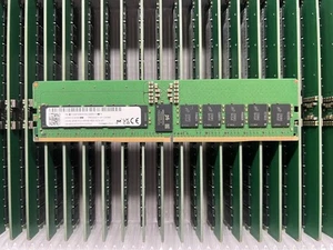 Micron 32GB DDR5 5600MHz RAM RDIMM RECC PC5-5600B 1010 XT 2RX8 Server Memory - Picture 1 of 1