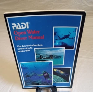 Vintage PADI Open Water Diver Manual Scuba Diving Training Book 1994 Softcover G - Picture 1 of 3