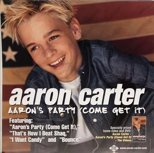 ARRON CARTER COME GET IT Album Cover Promo 12x12 Flat Double Sided Poster - Picture 1 of 2