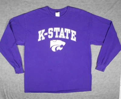 Camiseta de manga larga púrpura Gildan para hombre Kansas State Wildcats talla XL Foto 1 de 4