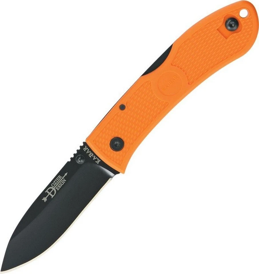 Ka-Bar Dozier Plegable 3.0" Hoja Negra Naranja Mango Zytel - 4062BO Foto 1 de 1
