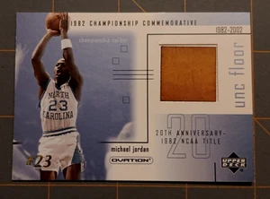 2001 Upper Deck Ovation Michael Jordan UNC Floor Memorabilia Basketball Card - Picture 1 of 11